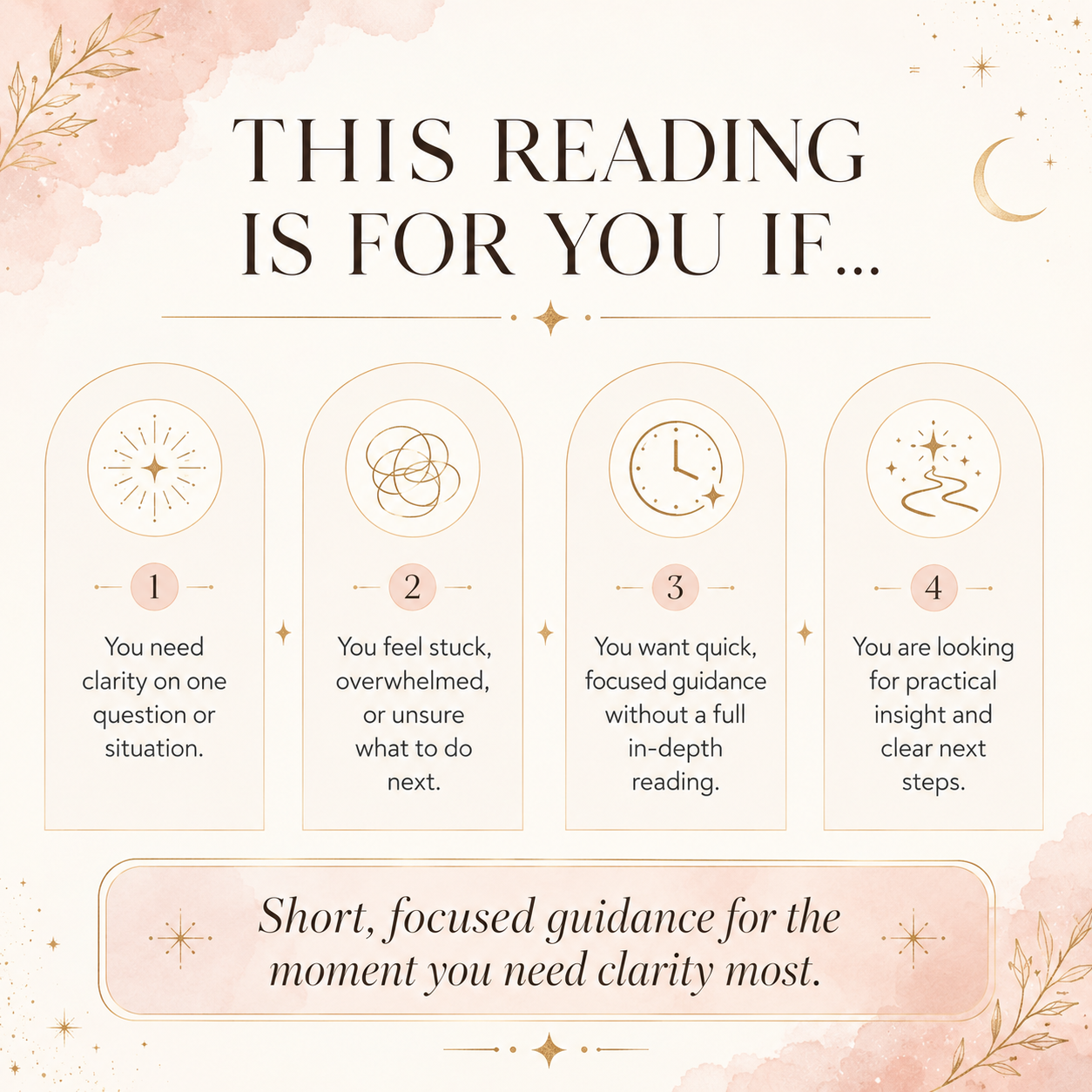 Quick insight tarot reading