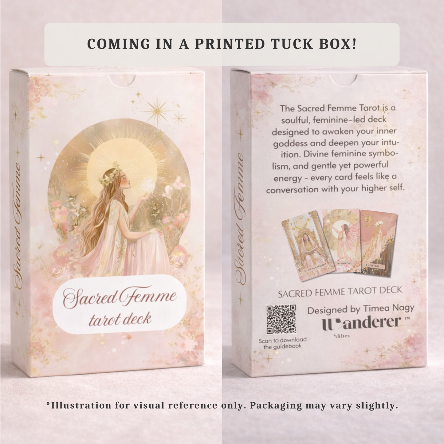 Sacred Femme tarot deck with Reiki attunement