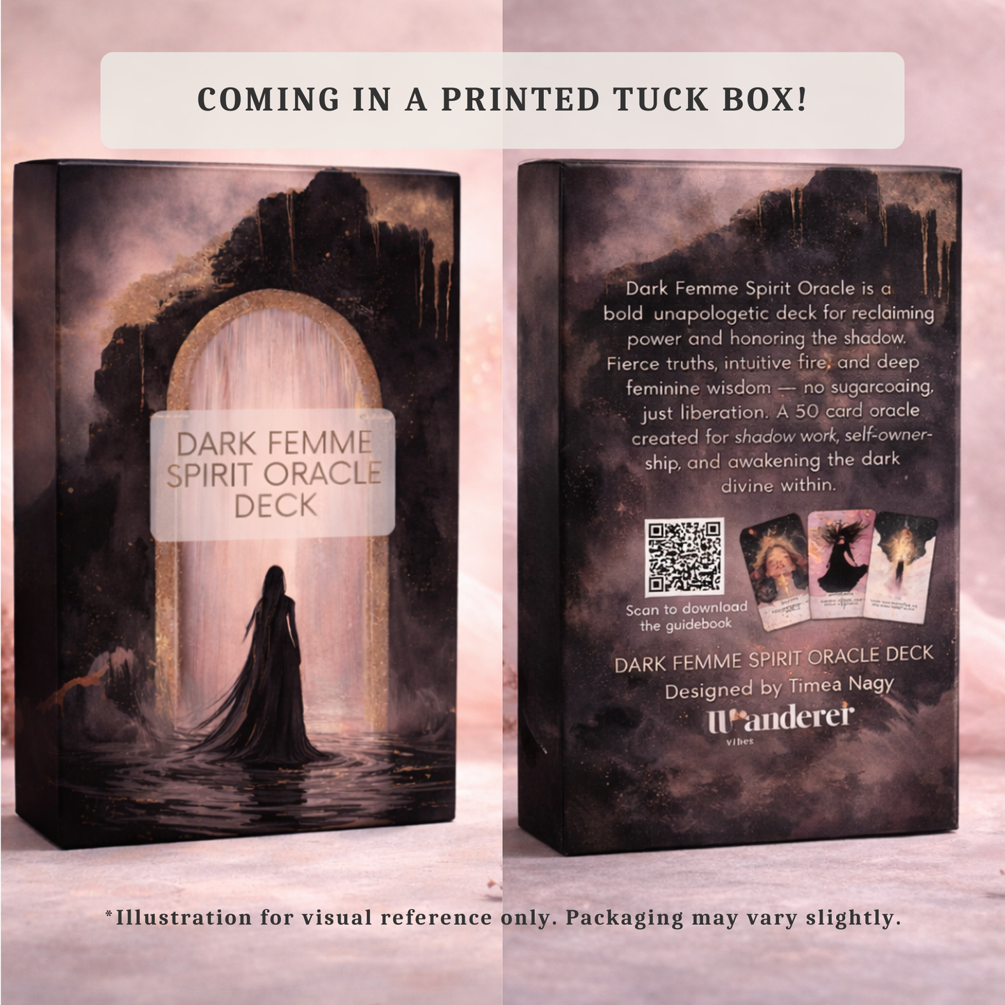 Dark Femme Spirit oracle deck with Reiki attunement